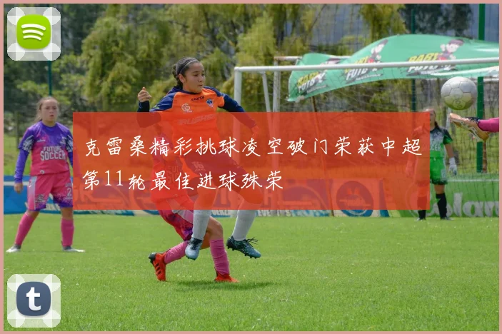 克雷桑精彩挑球凌空破门荣获中超第11轮最佳进球殊荣